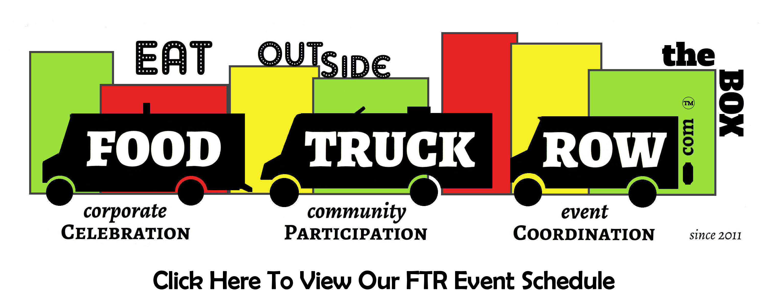 food truck row. click to view event schedule